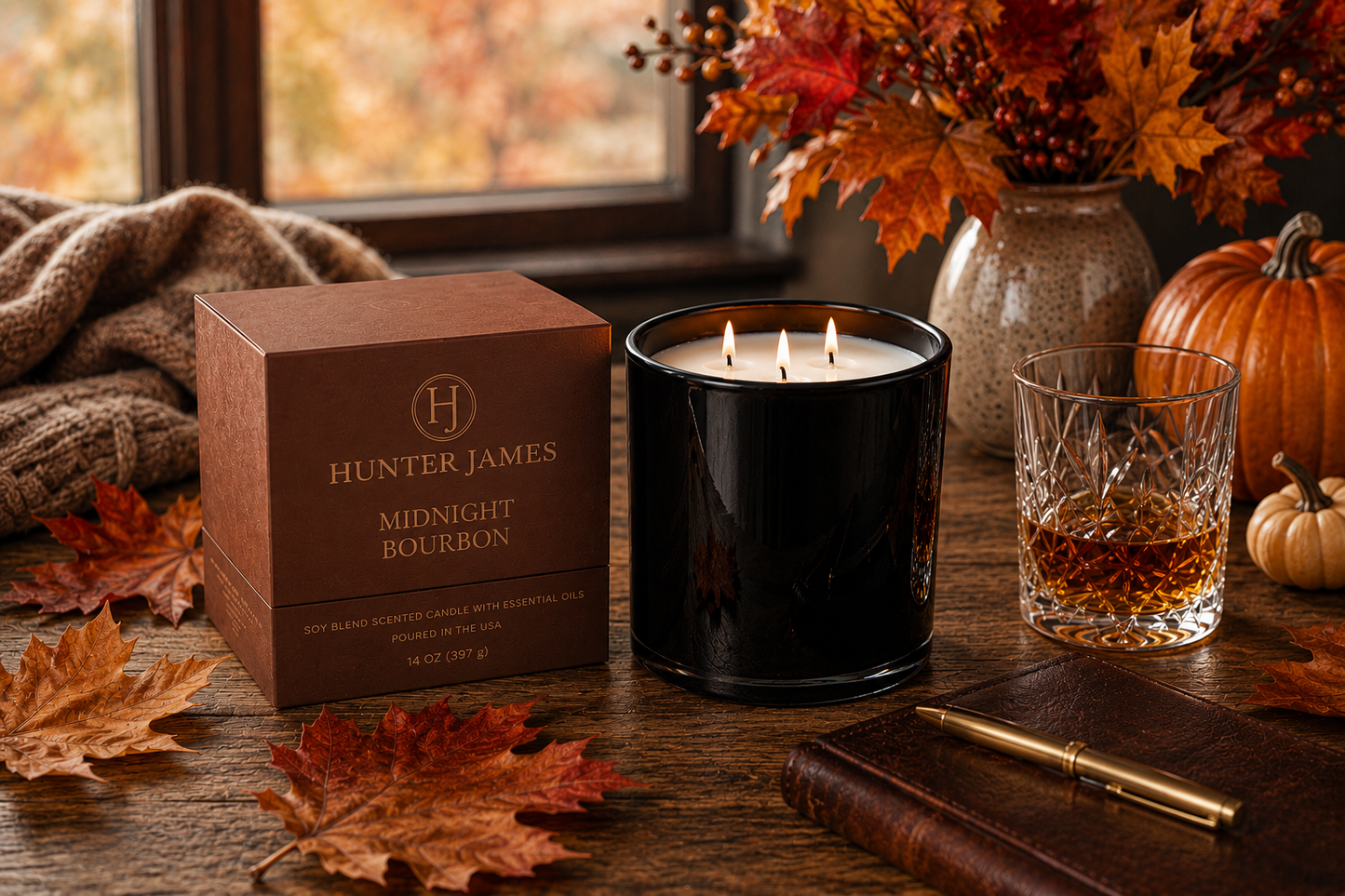 Midnight Bourbon Candle