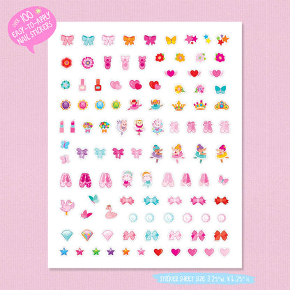 Cutie Chic Nail Stickers | 100+ Pretty Ballerinas Stickers