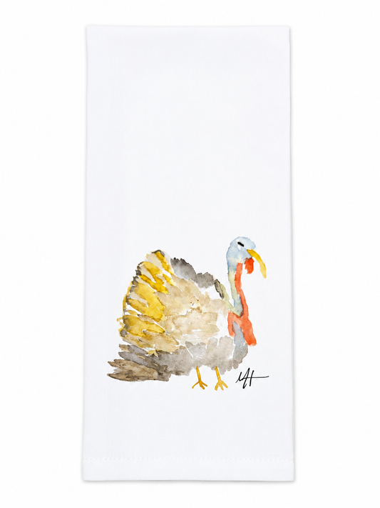 Watercolor Turkey Tea Towel