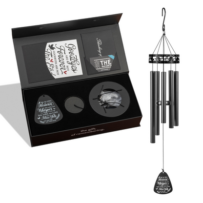 Memorial Serenity Family-Love Wind Chimes, Thoughtful Gift For Special Occasions or Reflections 34”