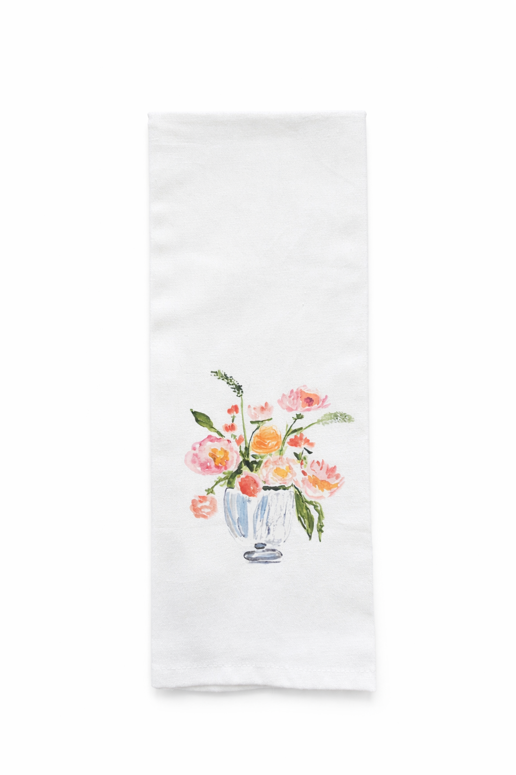 Waiting Room Flowers Tea Towel-Collection-Watercolor Floral