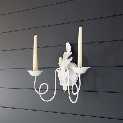 Distressed Candle Holder Sconce (PC)