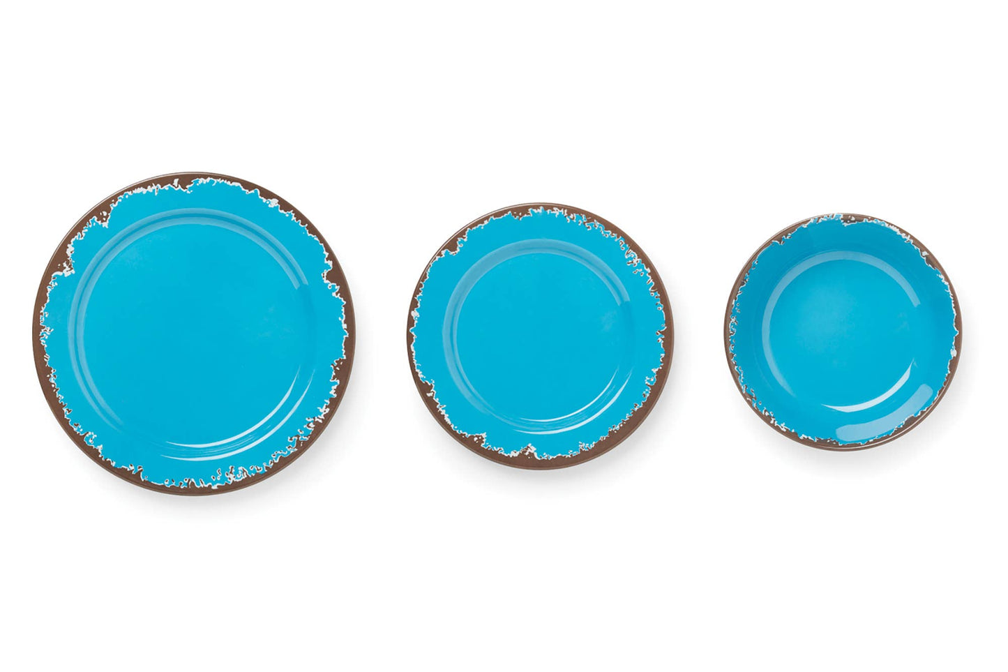 Fox Run Melamine Dinnerware, Set of 12, Multicolor