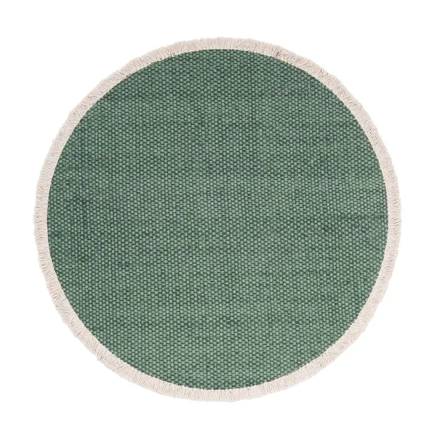 Fringed Solid Round Placemat