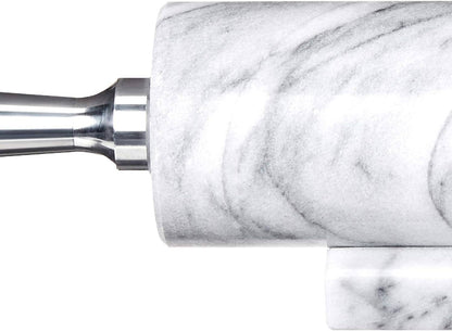 Fox Run Marble Rolling Pin, White, 2.5" x 17.5" x 3"