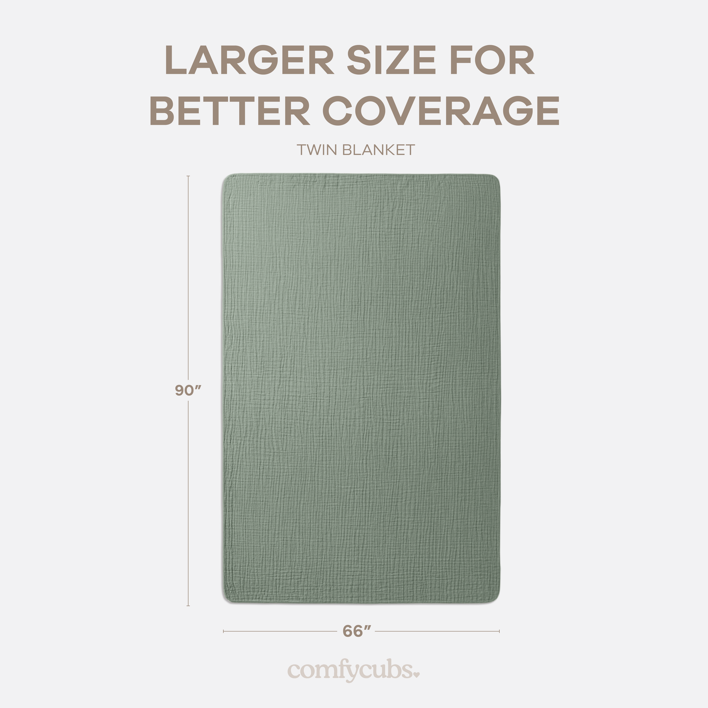 Muslin Blanket for Adults, 6-Layer Bedding by Comfy Cubs