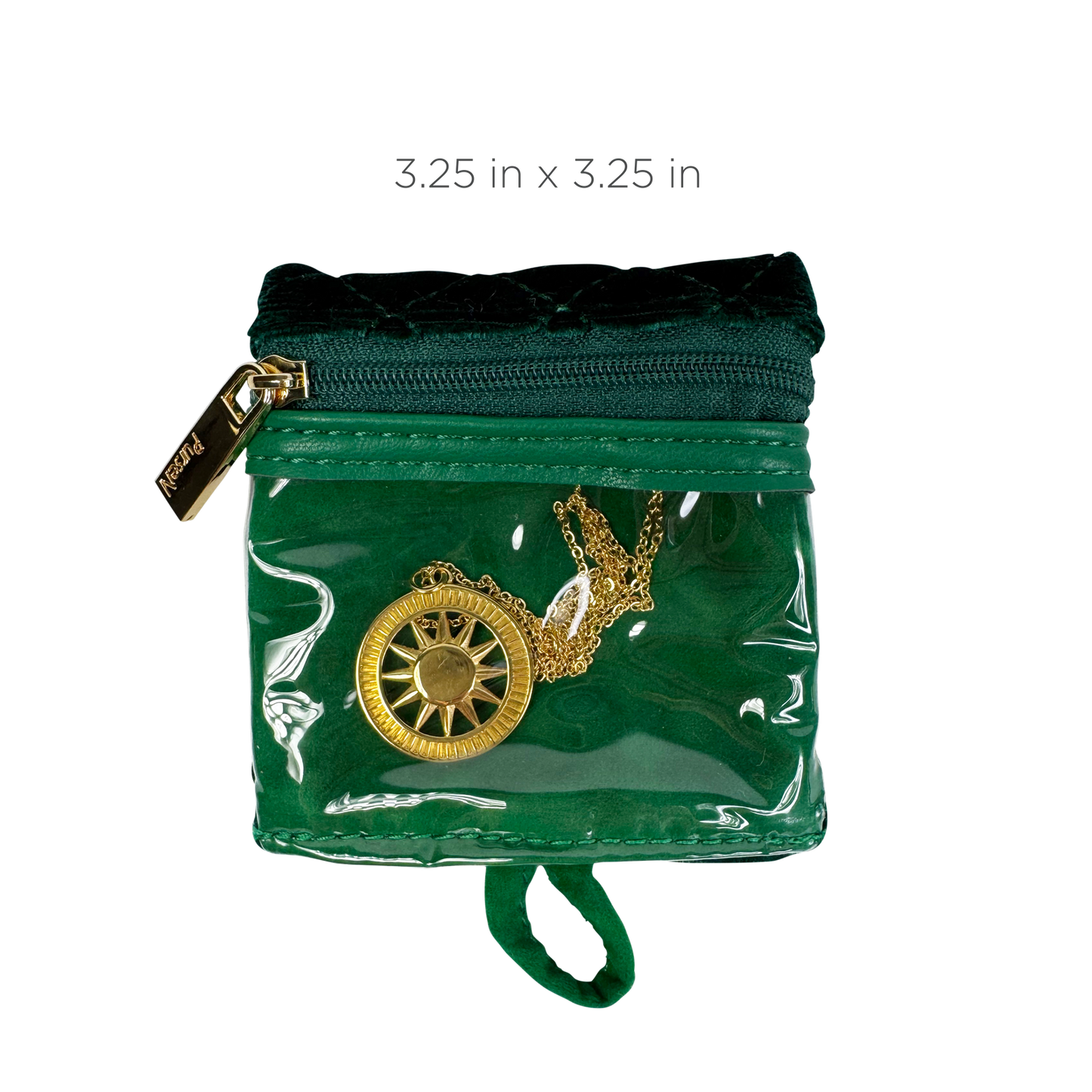 PurseN Getaway Jewelry Case - Emerald Velvet