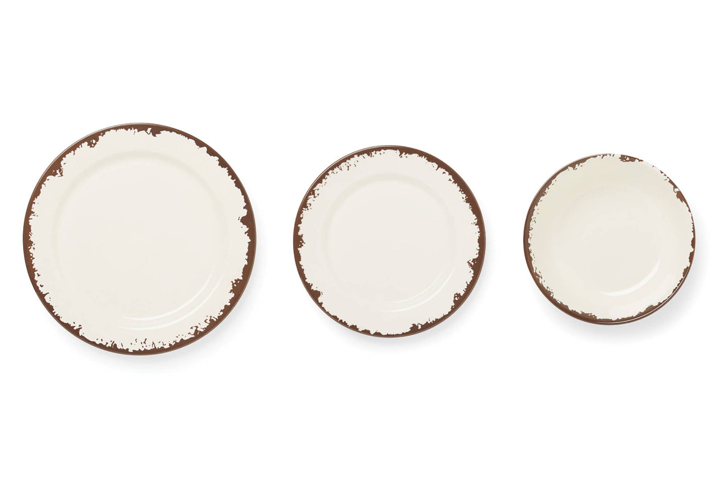 Fox Run Melamine Dinnerware, Set of 12, Multicolor