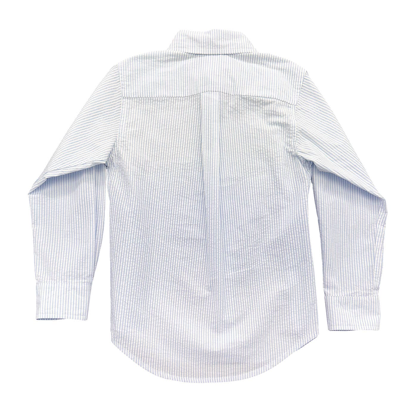 Carter Oxford Button Down- Light Blue Seersucker 
