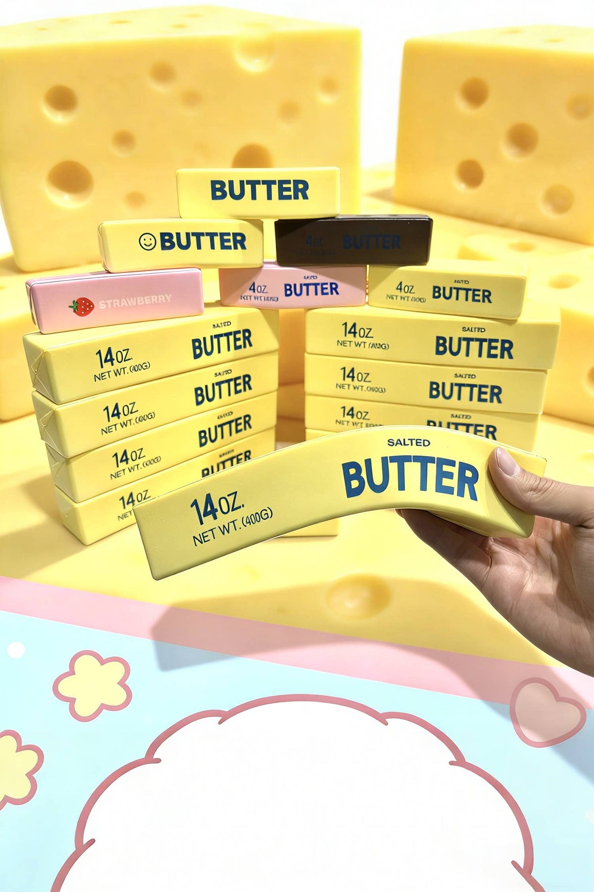 Slow Rising Stress Relief Sensory Butter Sticker Squishy
