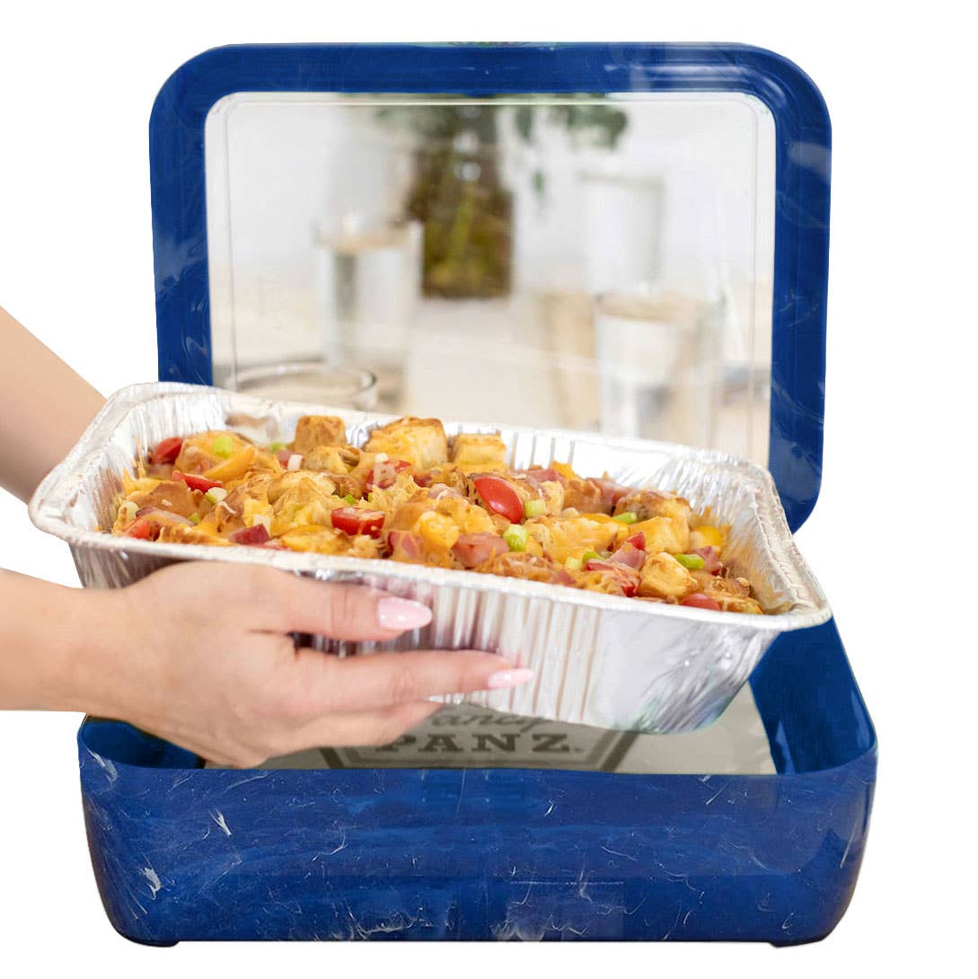 Premium Set - Pan Frame w/ Hot / Cold Gel Pack - Blue Marble