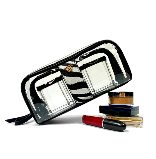 PurseN Bombshell Makeup Case -  Zebra