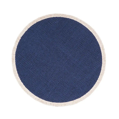 Fringed Solid Round Placemat