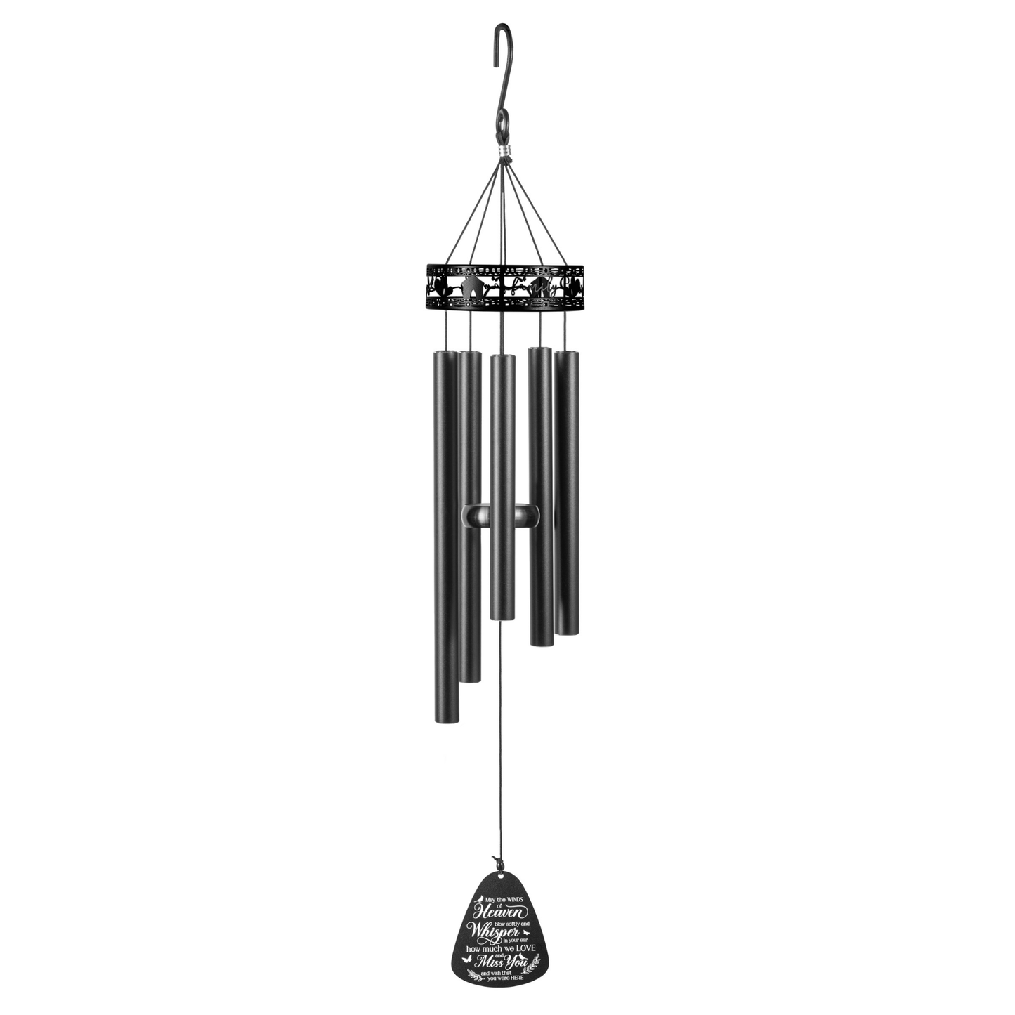 Memorial Serenity Family-Love Wind Chimes, Thoughtful Gift For Special Occasions or Reflections 34”