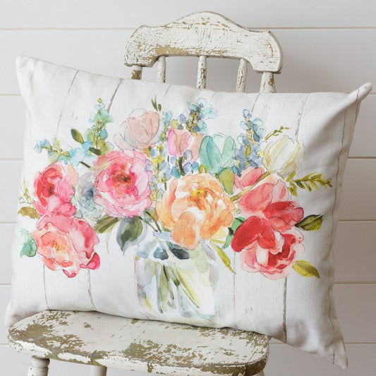 Pillow - Watercolor Flowers (PC)