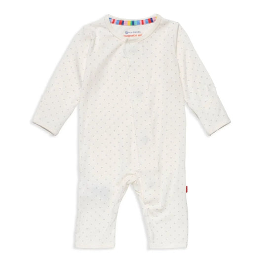Magnetic Me Pin Dot Cream Modal Magnetic Coverall